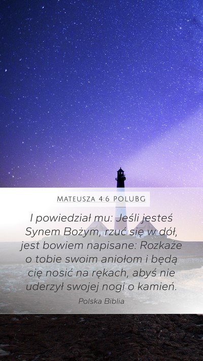 Mateusza 4:6 POLUBG Bible Verse Image