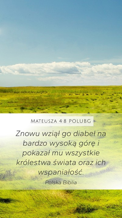 Mateusza 4:8 POLUBG Bible Verse Image