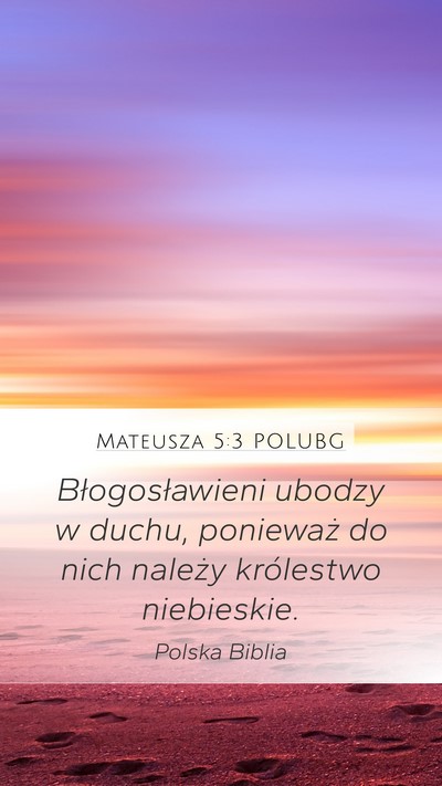 Mateusza 5:3 POLUBG Bible Verse Image