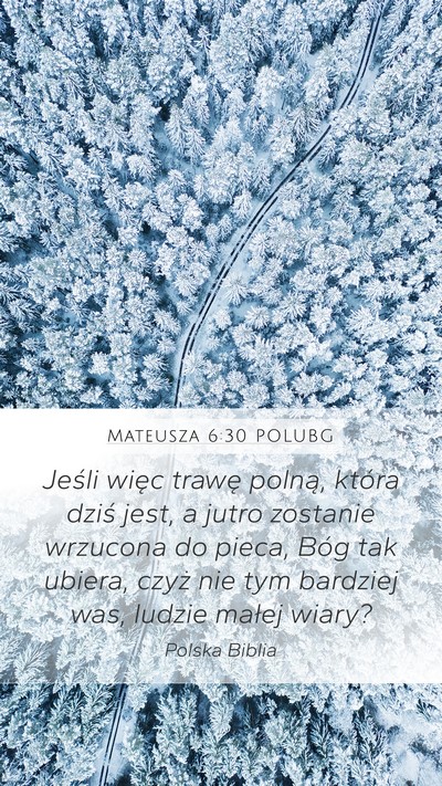 Mateusza 6:30 POLUBG Bible Verse Image