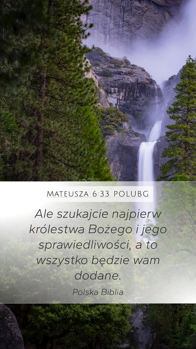 Mateusza 6:33 POLUBG Bible Verse Image
