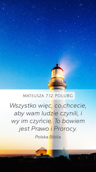 Mateusza 7:12 POLUBG Bible Verse Image