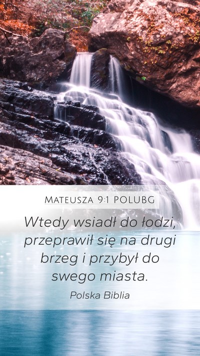Mateusza 9:1 POLUBG Bible Verse Image