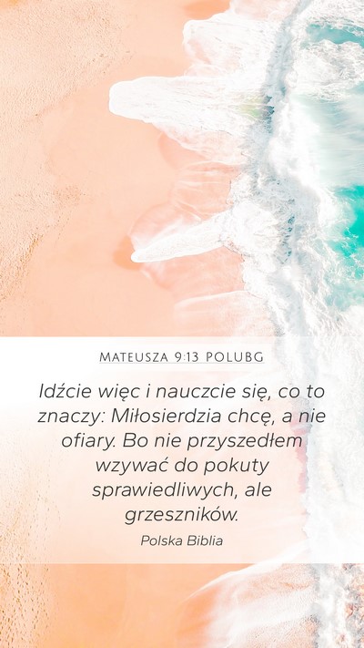 Mateusza 9:13 POLUBG Bible Verse Image
