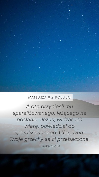 Mateusza 9:2 POLUBG Bible Verse Image