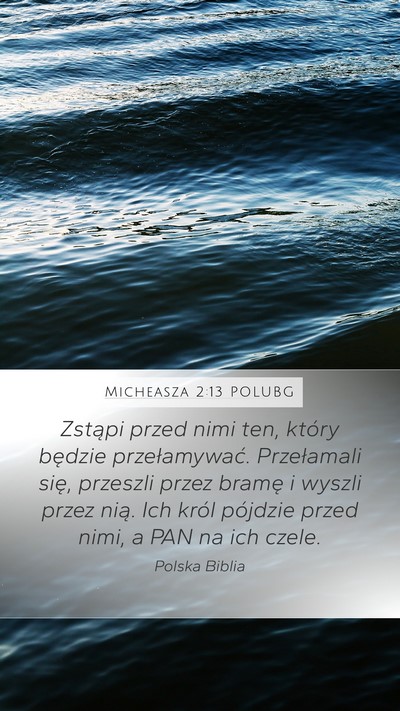 Micheasza 2:13 POLUBG Bible Verse Image
