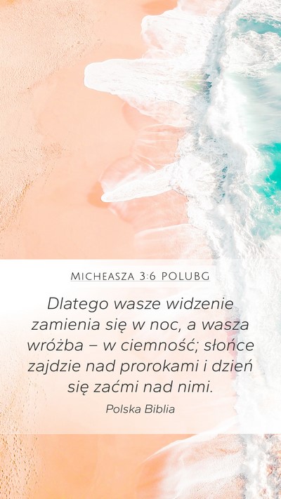 Micheasza 3:6 POLUBG Bible Verse Image