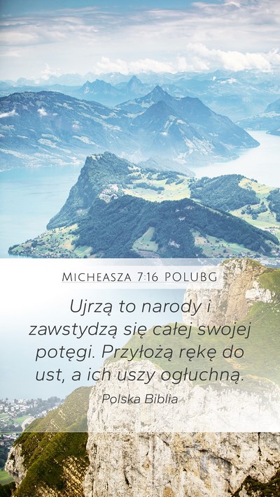 Micheasza 7:16 POLUBG Bible Verse Image