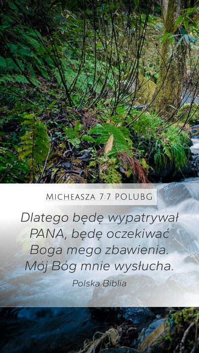 Micheasza 7:7 POLUBG Bible Verse Image