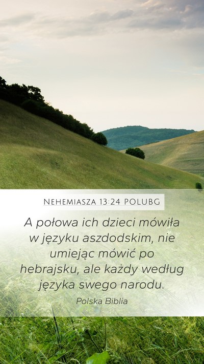 Nehemiasza 13:24 POLUBG Bible Verse Image