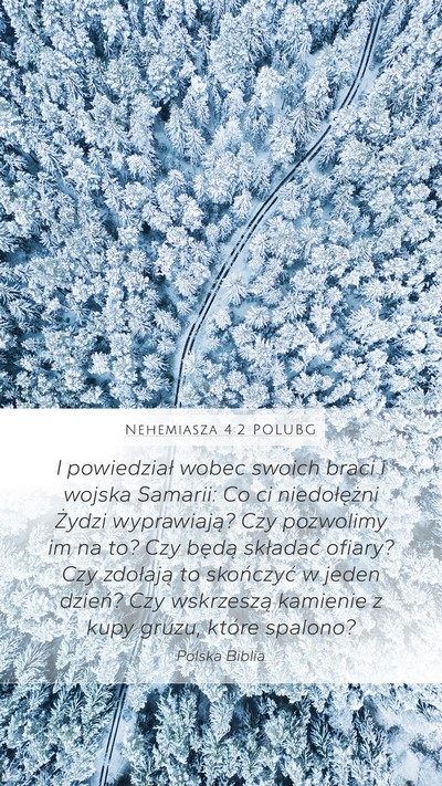 Nehemiasza 4:2 POLUBG Bible Verse Image