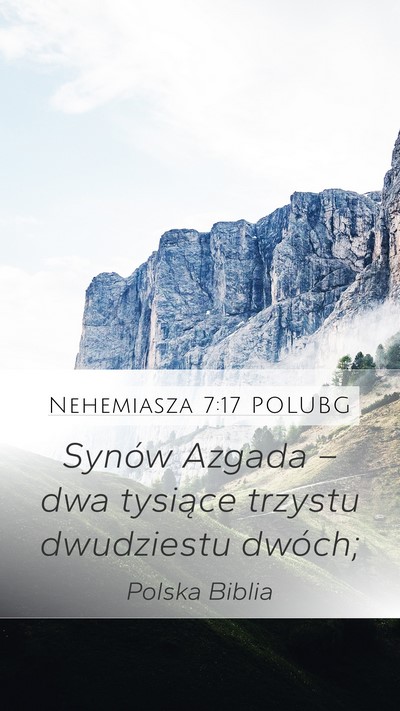 Nehemiasza 7:17 POLUBG Bible Verse Image