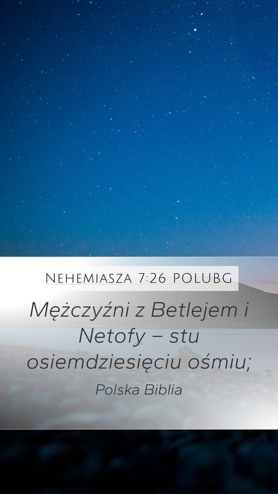 Nehemiasza 7:26 POLUBG Bible Verse Image