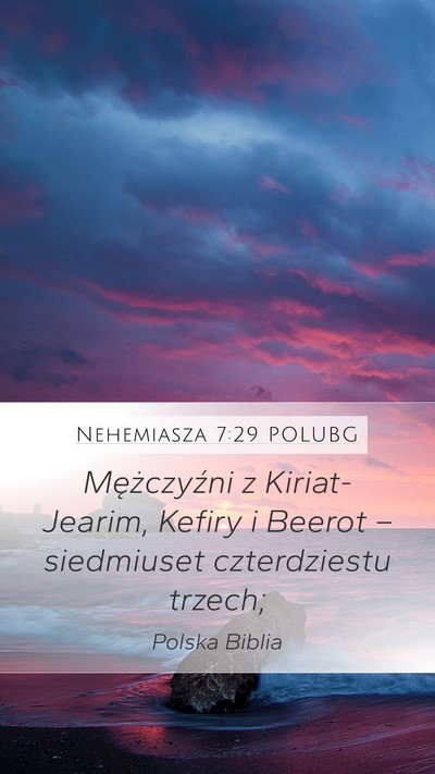 Nehemiasza 7:29 POLUBG Bible Verse Image