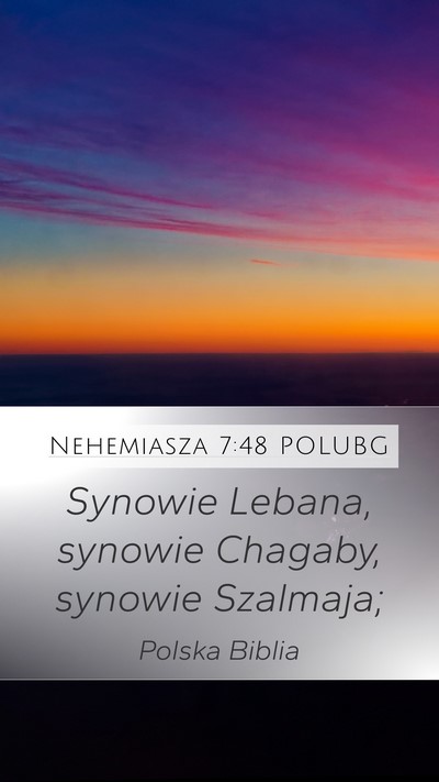Nehemiasza 7:48 POLUBG Bible Verse Image