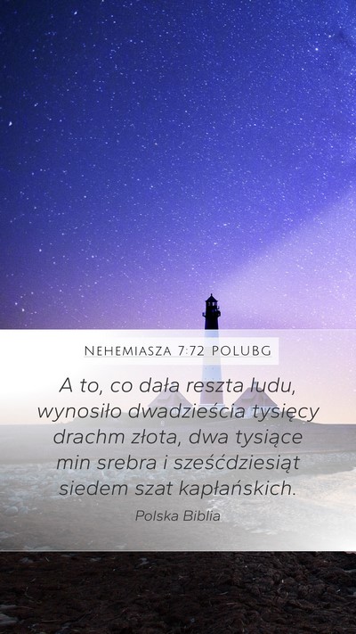 Nehemiasza 7:72 POLUBG Bible Verse Image