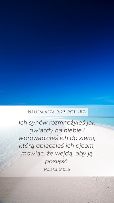 Nehemiasza 9:23 POLUBG Bible Verse Image