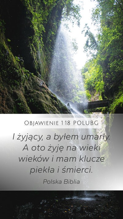 Objawienie 1:18 POLUBG Bible Verse Image