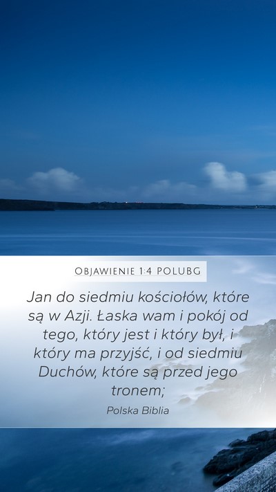 Objawienie 1:4 POLUBG Bible Verse Image