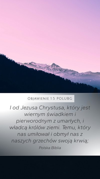 Objawienie 1:5 POLUBG Bible Verse Image