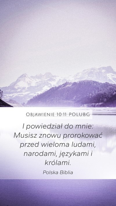Objawienie 10:11 POLUBG Bible Verse Image