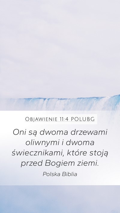 Objawienie 11:4 POLUBG Bible Verse Image