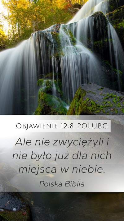 Objawienie 12:8 POLUBG Bible Verse Image