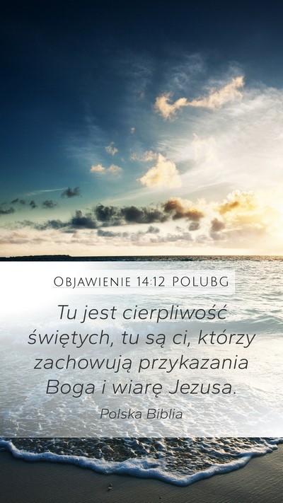 Objawienie 14:12 POLUBG Bible Verse Image
