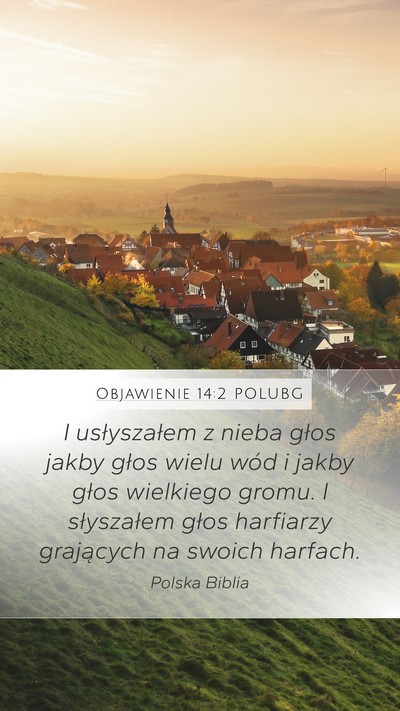 Objawienie 14:2 POLUBG Bible Verse Image