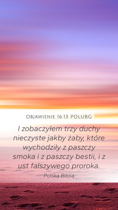 Objawienie 16:13 POLUBG Bible Verse Image