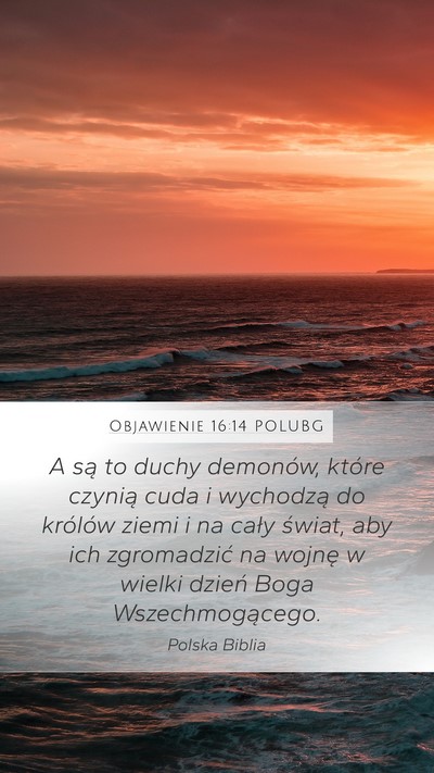 Objawienie 16:14 POLUBG Bible Verse Image