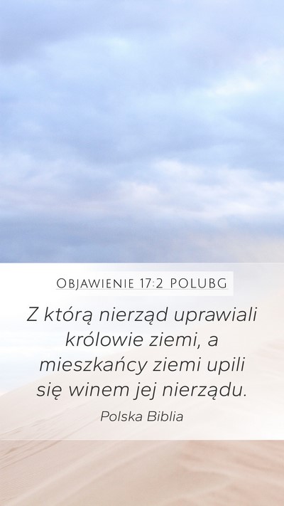 Objawienie 17:2 POLUBG Bible Verse Image