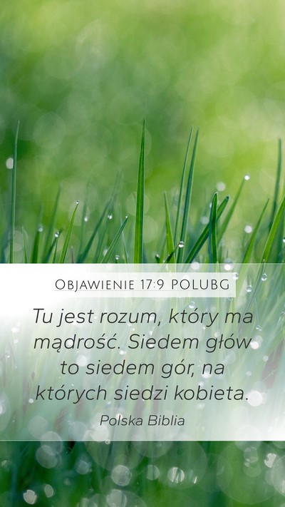 Objawienie 17:9 POLUBG Bible Verse Image