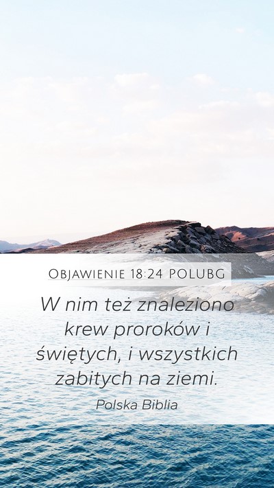 Objawienie 18:24 POLUBG Bible Verse Image