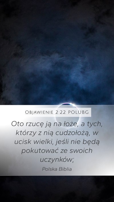 Objawienie 2:22 POLUBG Bible Verse Image