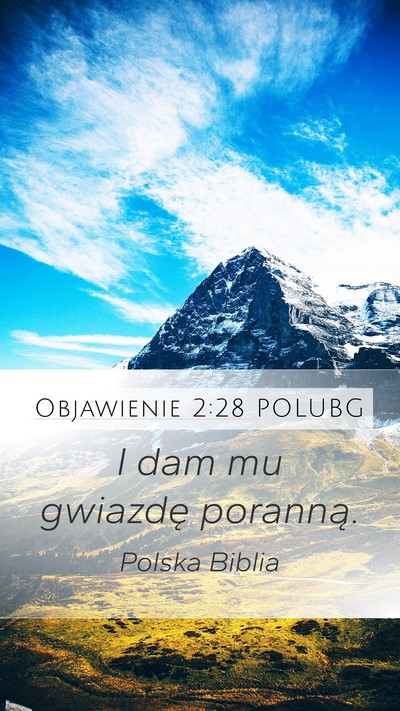 Objawienie 2:28 POLUBG Bible Verse Image