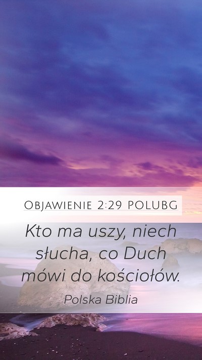 Objawienie 2:29 POLUBG Bible Verse Image