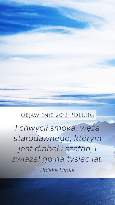 Objawienie 20:2 POLUBG Bible Verse Image