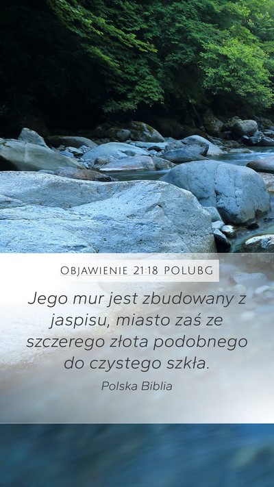 Objawienie 21:18 POLUBG Bible Verse Image