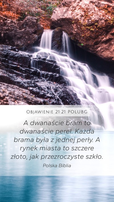 Objawienie 21:21 POLUBG Bible Verse Image