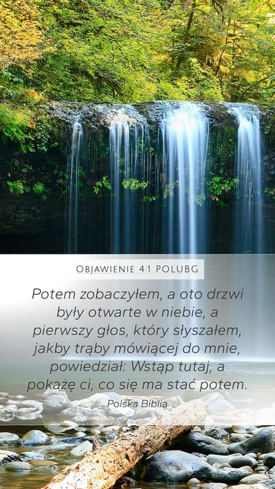 Objawienie 4:1 POLUBG Bible Verse Image