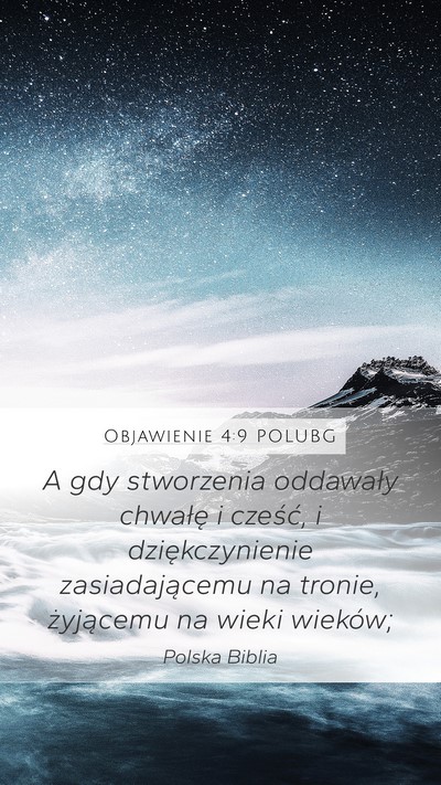 Objawienie 4:9 POLUBG Bible Verse Image