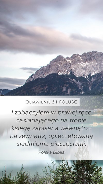 Objawienie 5:1 POLUBG Bible Verse Image
