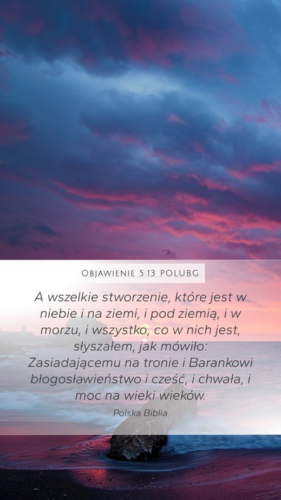Objawienie 5:13 POLUBG Bible Verse Image