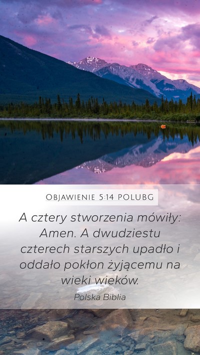 Objawienie 5:14 POLUBG Bible Verse Image