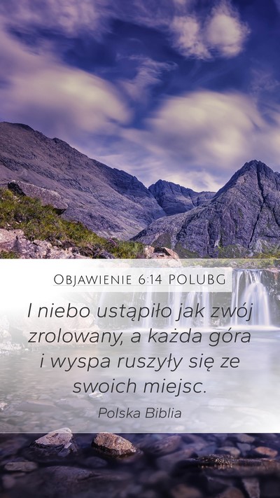 Objawienie 6:14 POLUBG Bible Verse Image