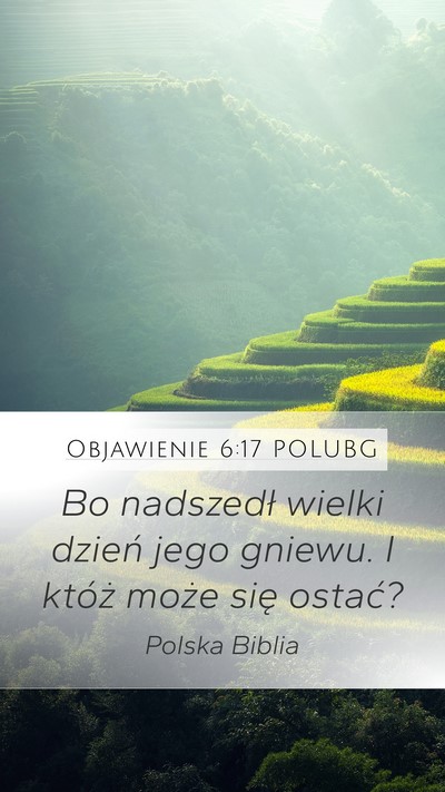 Objawienie 6:17 POLUBG Bible Verse Image