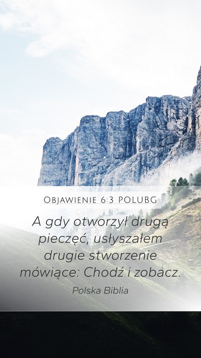 Objawienie 6:3 POLUBG Bible Verse Image