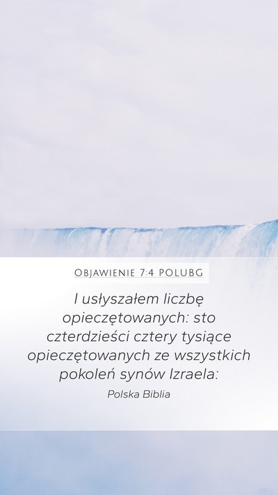 Objawienie 7:4 POLUBG Bible Verse Image