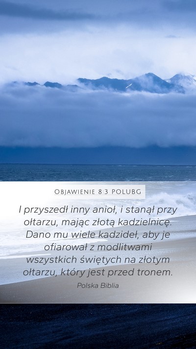 Objawienie 8:3 POLUBG Bible Verse Image